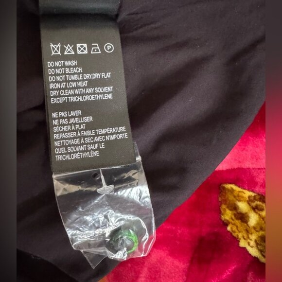 NWT Size XS - Farm Rio Mock-Neck Floral light Velvet Midi Dress (NWT US$ 298) - Picture 9 of 16